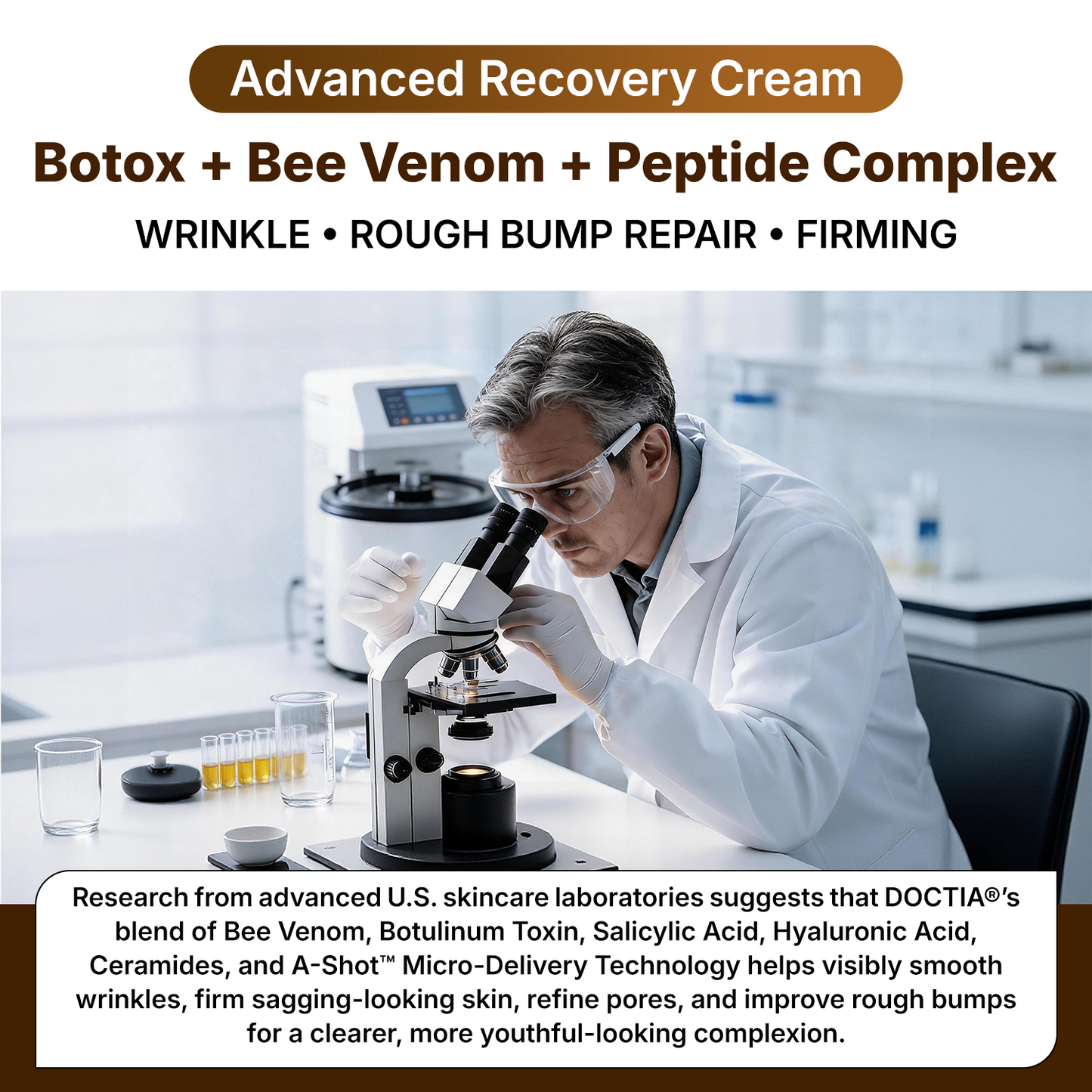 【Made and Shipped from US】🚀  DOCTIA® Botox & Bee Venom Advanced Recovery Cream—For Wrinkles, Sagging Skin, Skin Tags & Rough Bumps⚡