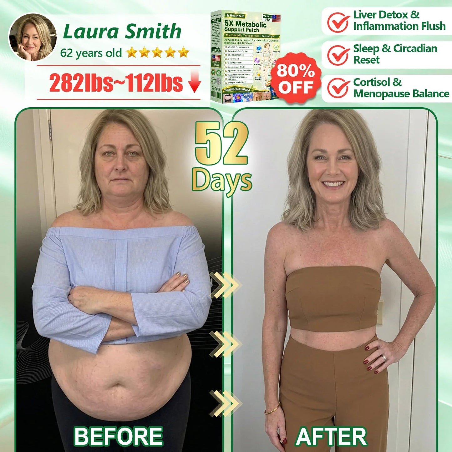 [2026 New & Upgraded: 80% OFF] ✅ Healrize® Lymphatic Drainage Slimming Nano-Microneedle Patch: Advanced transdermal patch designed to support fat metabolism, appetite control, lymphatic flow, and firmer-looking skin — without pills, injections