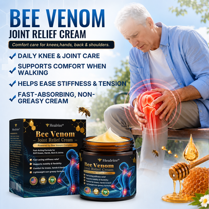 𝐇еа𝐥𝐫𝐢𝐳е® 🌿𝐁ее 𝐕е𝐧𝐨𝐦 𝐉𝐨𝐢𝐧𝐭 𝐑е𝐥𝐢е𝐟 𝐂𝐫еа𝐦 🌿Fast-Acting Comfort for Stiff Knees, Hands, Back & Everyday Joint Discomfort