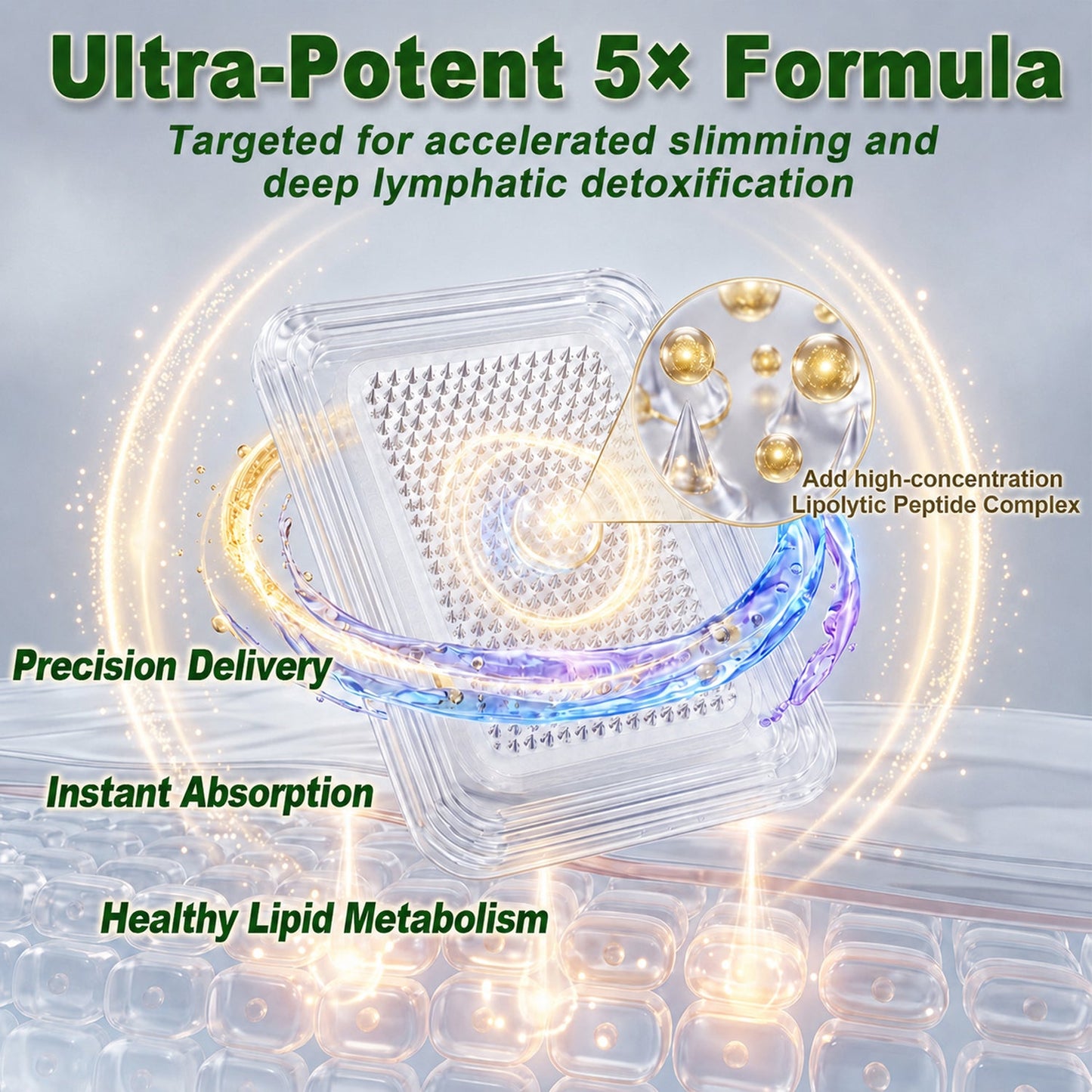 [2026 New & Upgraded: 80% OFF] ✅ Healrize® Lymphatic Drainage Slimming Nano-Microneedle Patch: Advanced transdermal patch designed to support fat metabolism, appetite control, lymphatic flow, and firmer-looking skin — without pills, injections