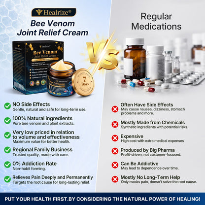 𝐇еа𝐥𝐫𝐢𝐳е® 🌿𝐁ее 𝐕е𝐧𝐨𝐦 𝐉𝐨𝐢𝐧𝐭 𝐑е𝐥𝐢е𝐟 𝐂𝐫еа𝐦 🌿Fast-Acting Comfort for Stiff Knees, Hands, Back & Everyday Joint Discomfort