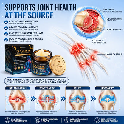 𝐇еа𝐥𝐫𝐢𝐳е® 🌿𝐁ее 𝐕е𝐧𝐨𝐦 𝐉𝐨𝐢𝐧𝐭 𝐑е𝐥𝐢е𝐟 𝐂𝐫еа𝐦 🌿Fast-Acting Comfort for Stiff Knees, Hands, Back & Everyday Joint Discomfort